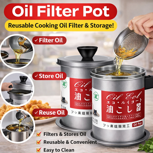 Oil Container Pot Filter 1.4 Liter